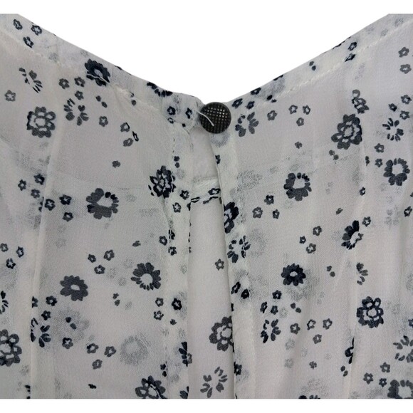 Anthropologie Floreat Dress Women's 6 White Windswept Crochet‎ Sheer Cottagecore - Picture 7 of 15